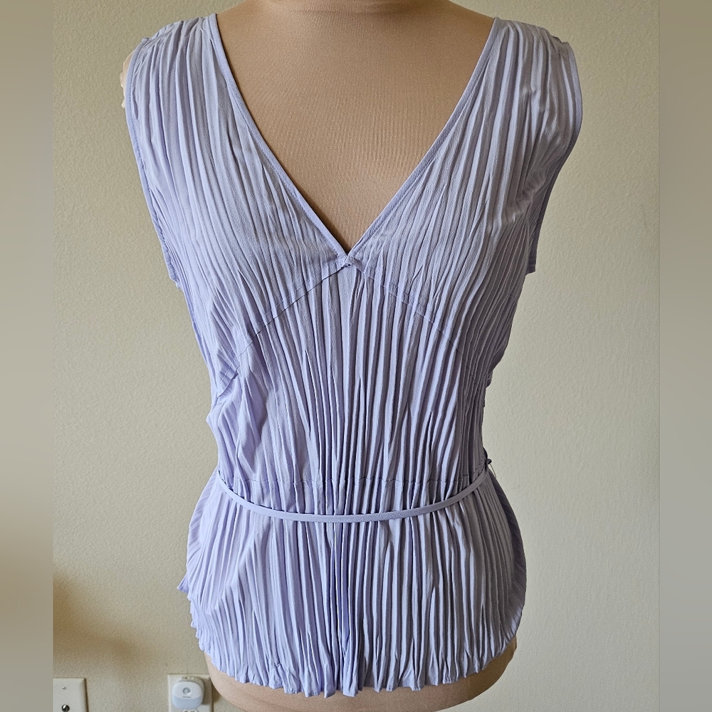 Vince Pleated Textured Top